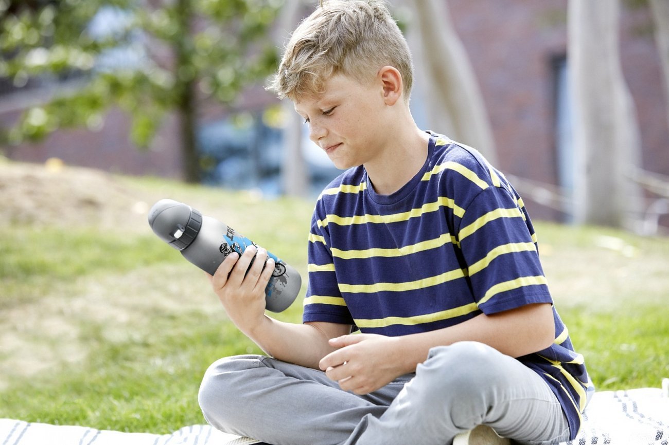 Термофляжка серая 0,5 л Iso2Go "Мотокросс" EMSA ДИЗАЙНЕРСКИЕ 00-3951770 Серый  - Вид №6