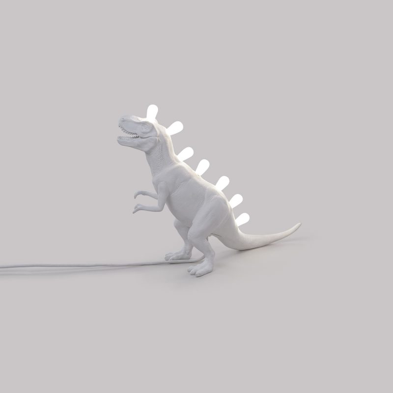 Настольная лампа белая 33,5х39 см T-Rex 14783 SELETTI ЖИВОТНЫЕ 00-3882457 Белый - Вид №7