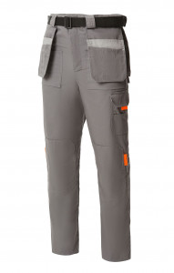 69421 Брюки "Профессионал" темно-серые со светло-серым  Летняя спецодежда  размер 52-54/182-188