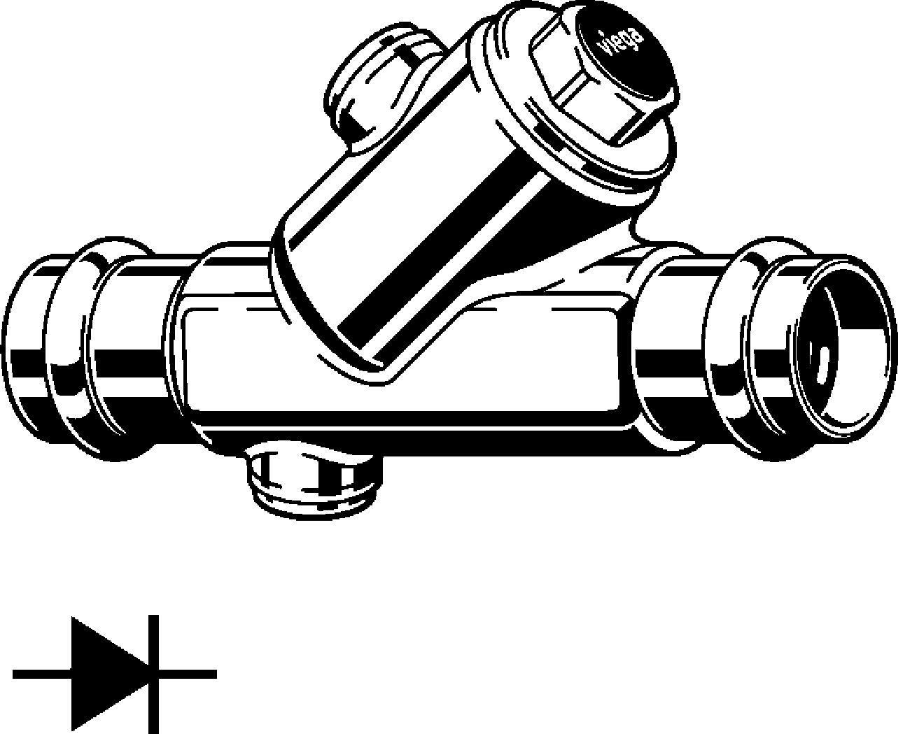 Viega Обратный клапан Easytop 2239.4 (757564) 757 564 - Вид №1