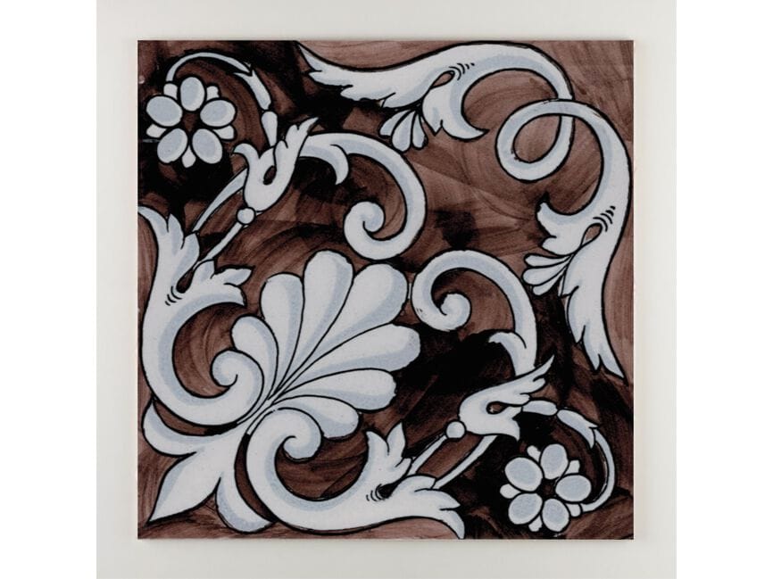 Пол / покрытие ручной работы La Riggiola черный и белый ARCH-00030654