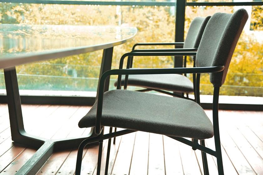 Grado Design Стул из ткани с подлокотниками и стальной основой Stilo Stl-ch-02 - Вид №5