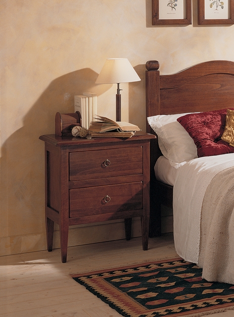 2851 Tifernoit Гладкая прикроватная тумба с 2 ящиками Zona Notte 