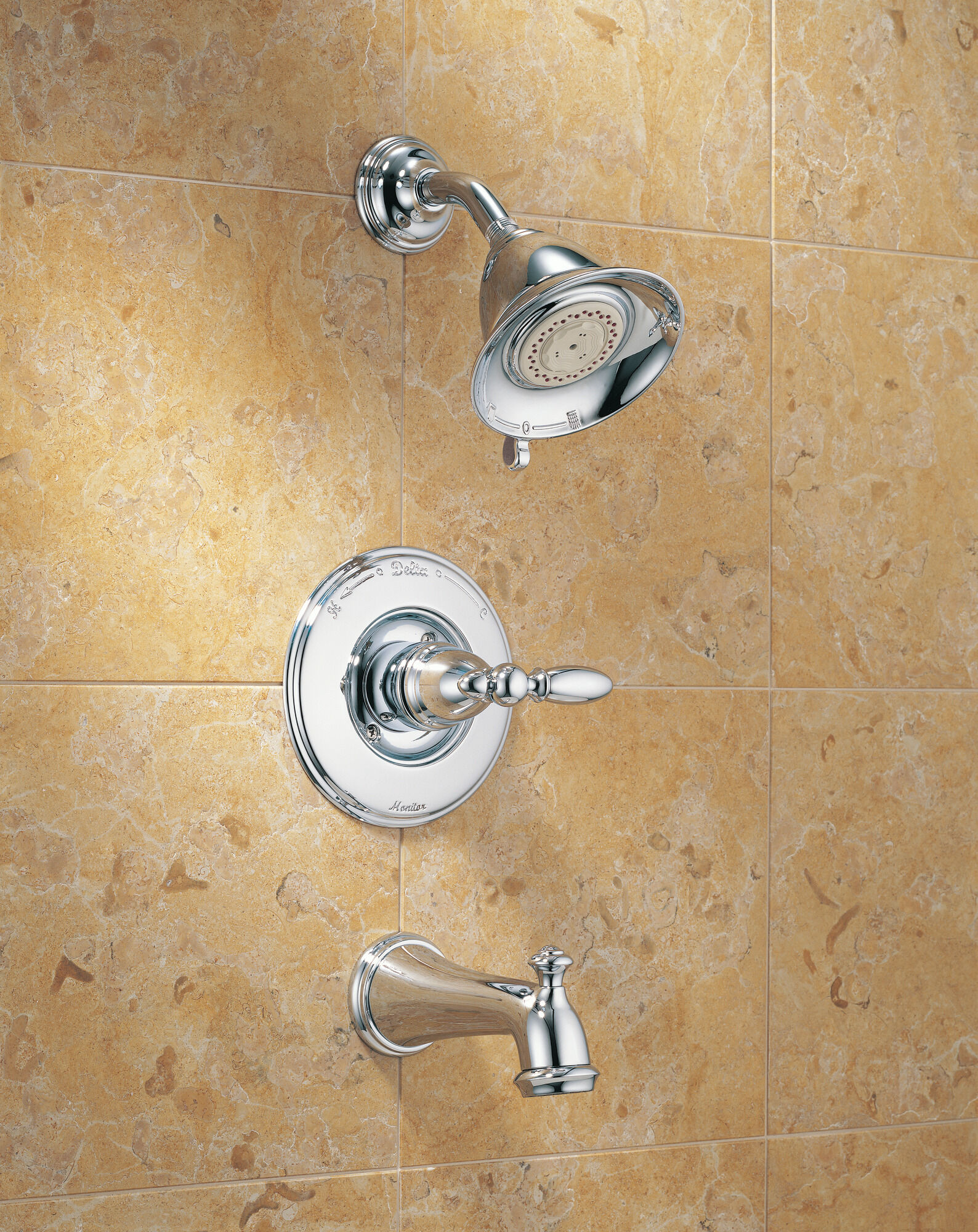 T14455-NCLHP Панель Monitor® 14 Series для ванны и душа - без ручки Delta Faucet Victorian Жемчужный никель и хром - Вид №2