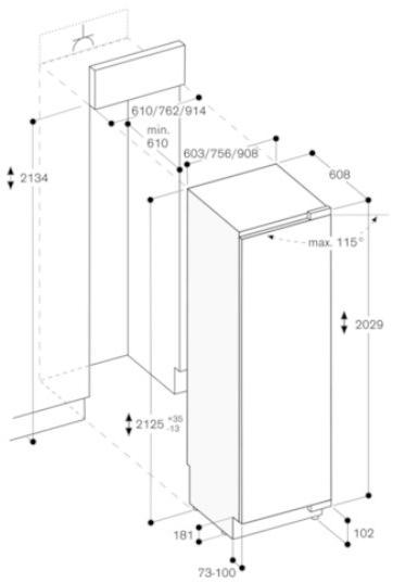 Gaggenau Холодильник класса а ++ Serie 400 Rc472304 - Вид №2