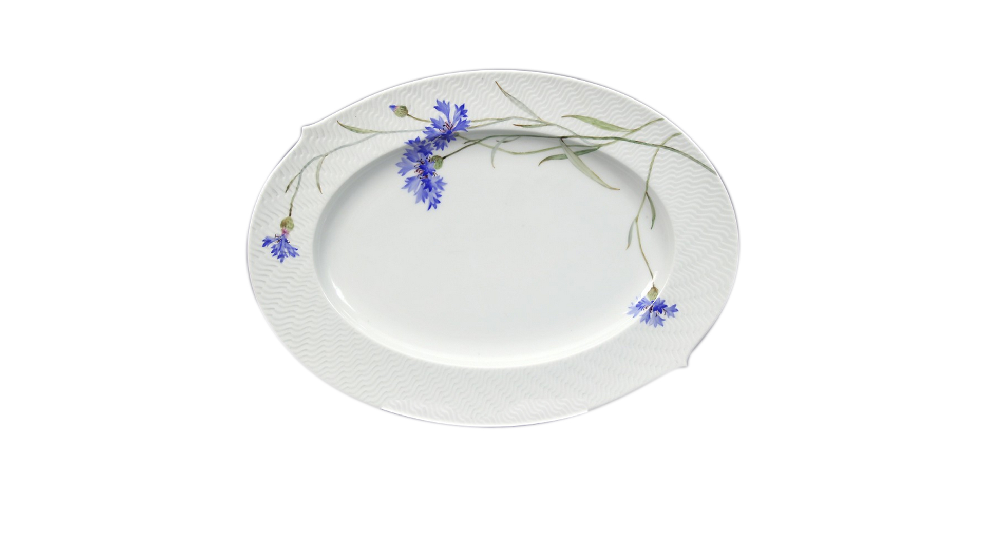 10618720 Meissen Сервиз столовый 6/21 "Игра волн, рельеф, голубые васильки" Фарфор  - Вид №1