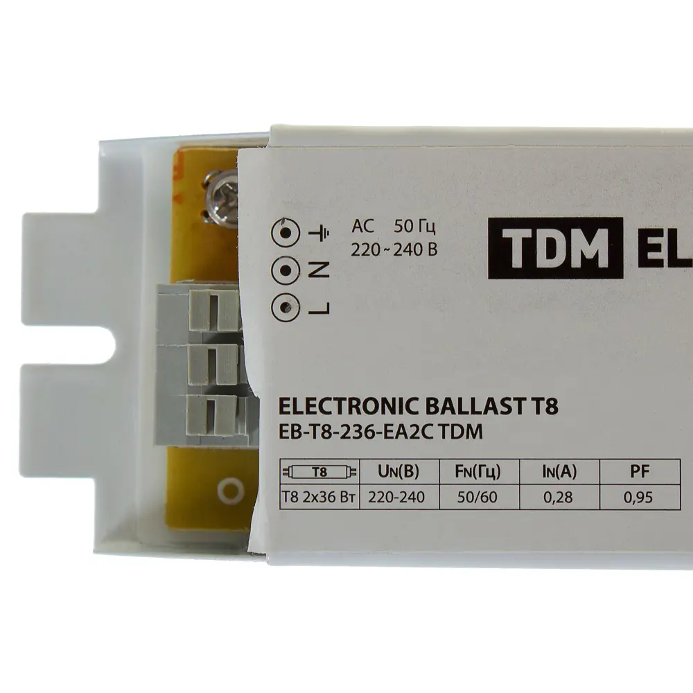 Электронный балласт TDM ELECTRIC для люминесцентных ламп 2×36 Вт 14389580 STLM-0004880 - Вид №4