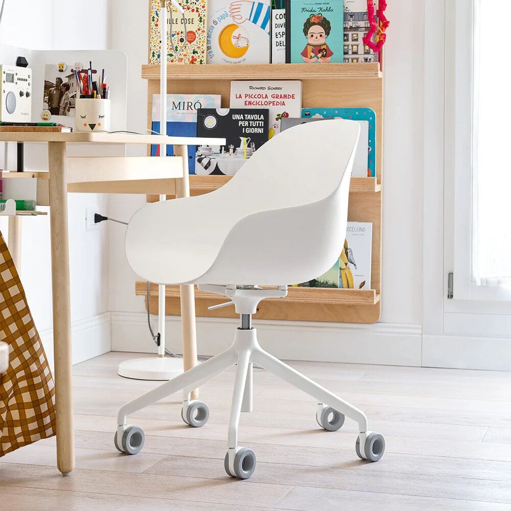 Регулируемое по высоте вращающееся кресло из полипропилена с колесами Connubia Академия ARCH-00105907 - Вид №3