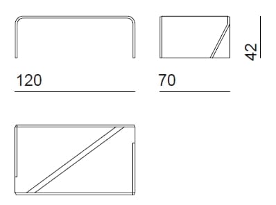 Деревянный низкий прямоугольный журнальный столик Bizzotto Italia Нара ARCH-00033060 - Вид №7