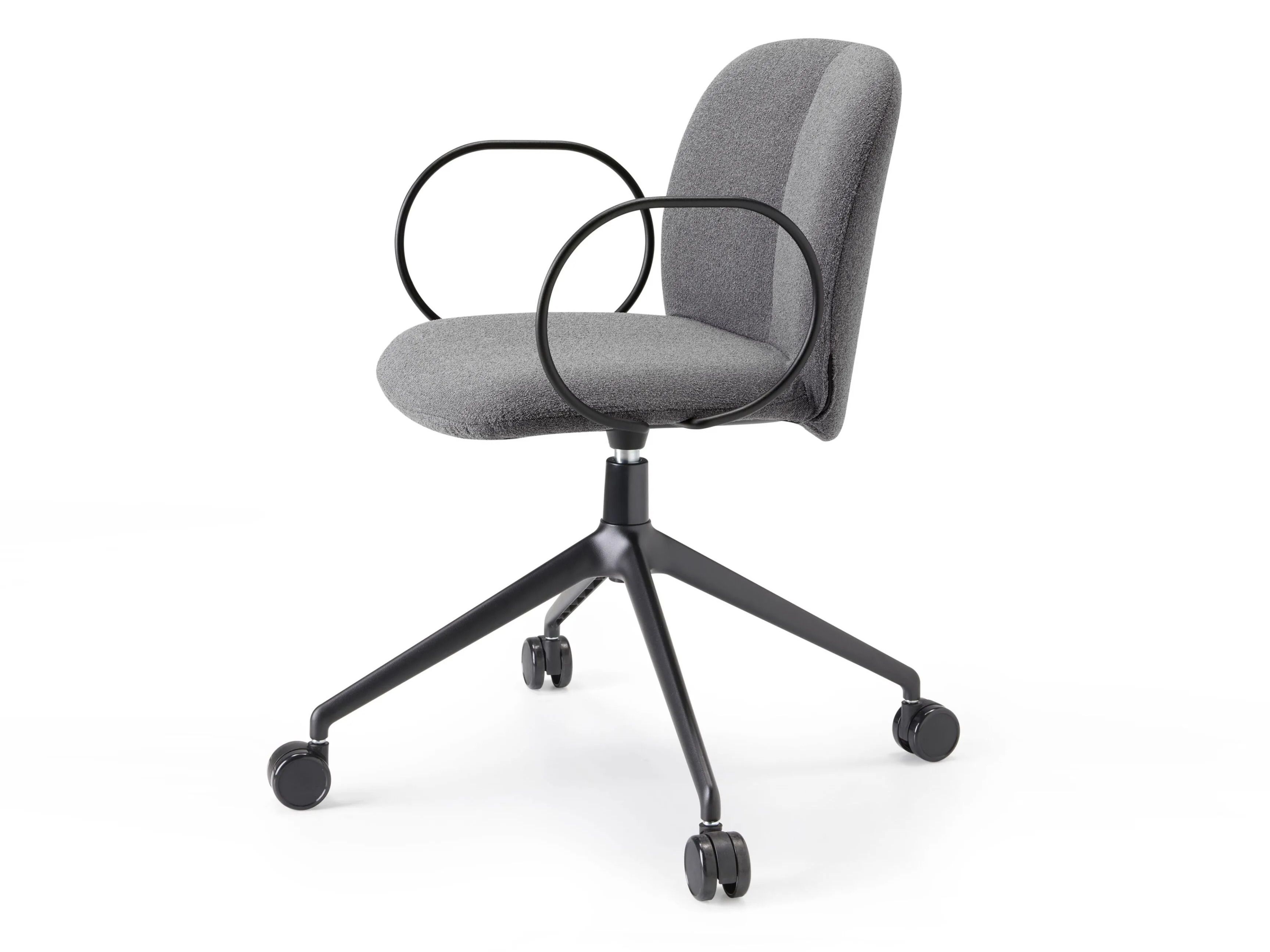 Мягкий стул с подлокотниками с колесами S-CAB Mentha ARCH-00113813 - Вид №2