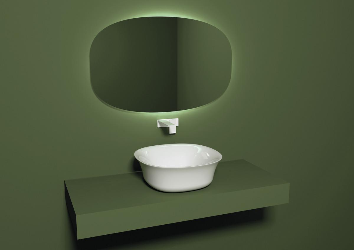 FLLAVFSQU421 Накладная раковина на столешницу GSG CERAMIC Flut - Вид №1