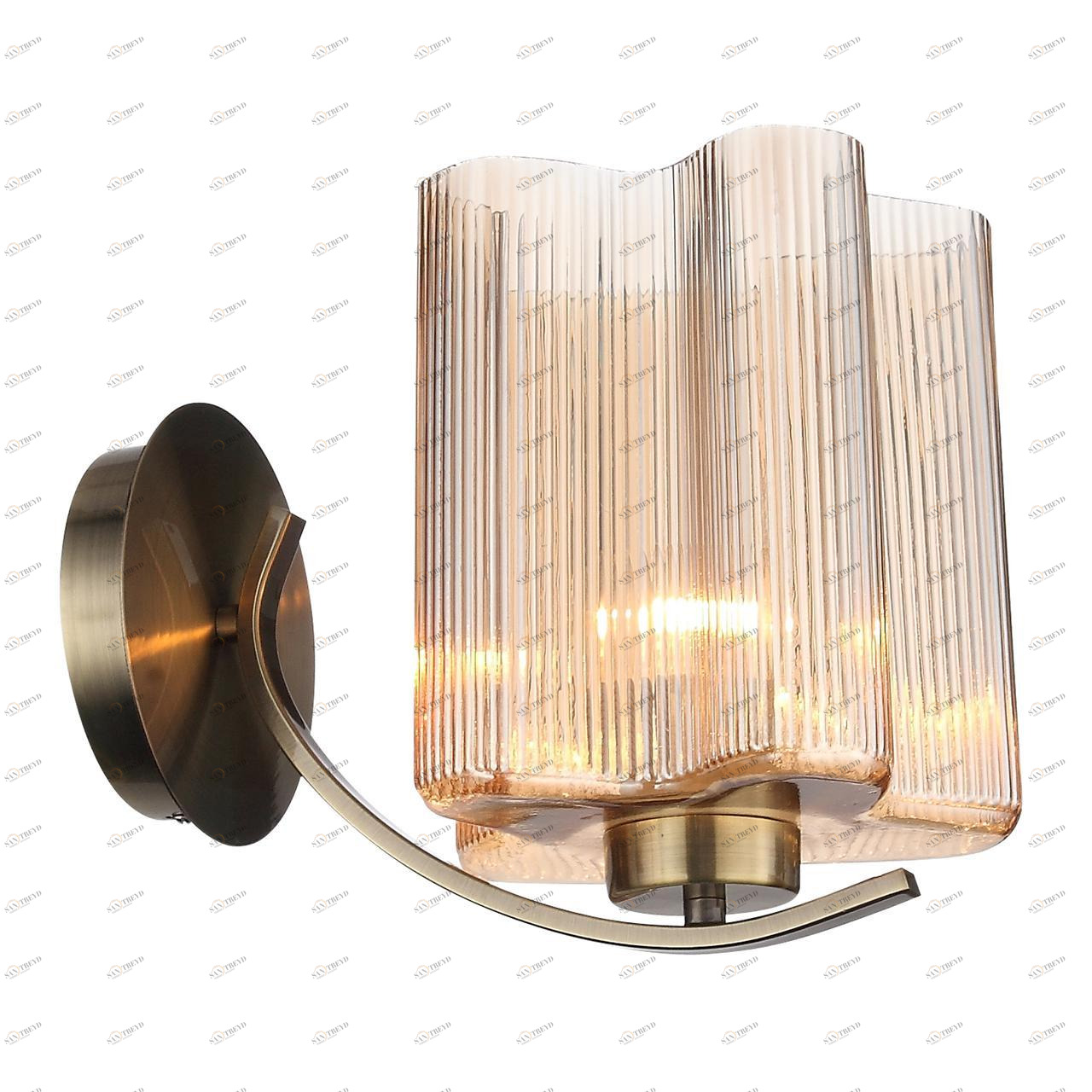 Бра настенное янтарное ST Luce Onde SL117.301.01 ST LUCE ФЛОРИСТИКА 00-3929827 Оранжевый 