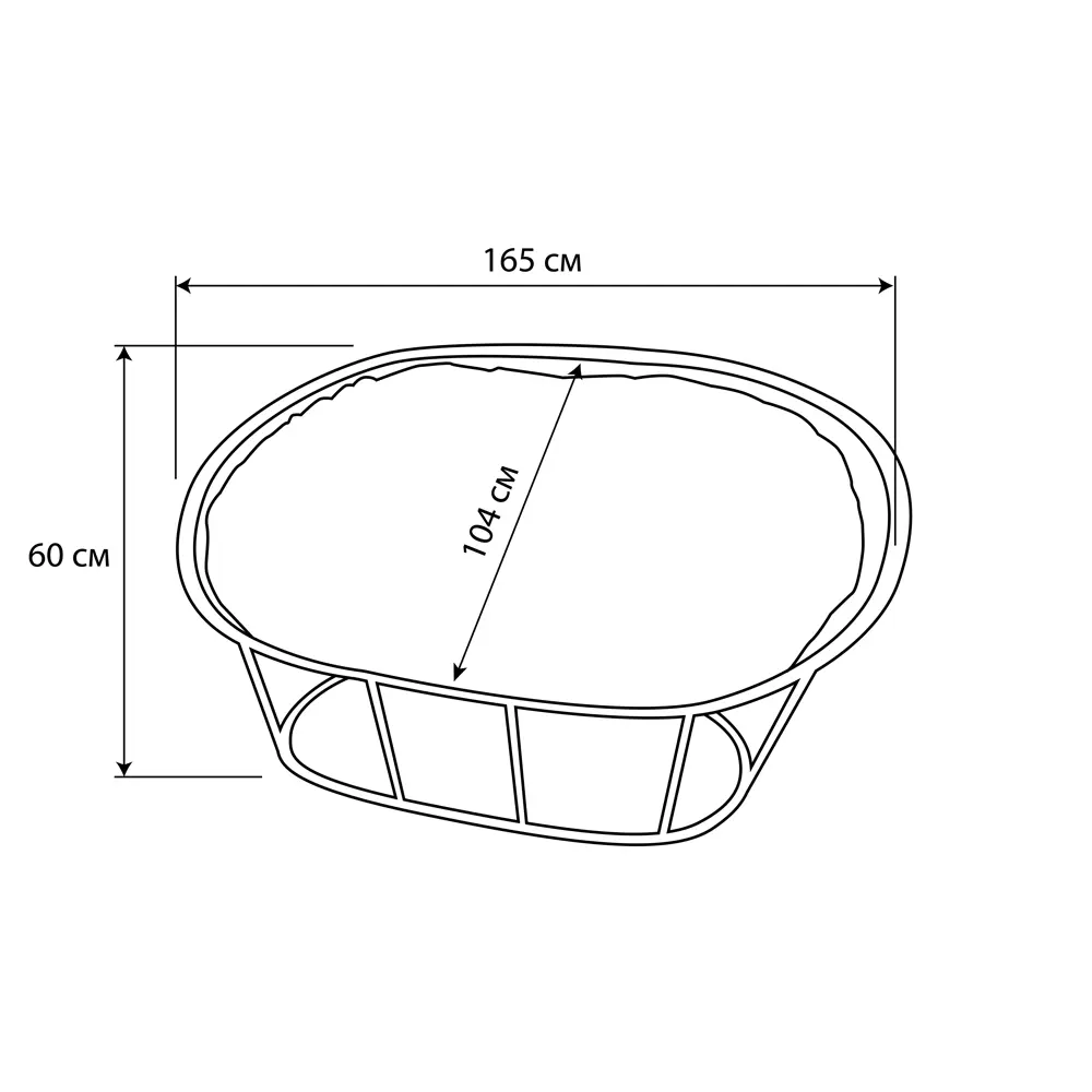 Диван садовый Greengard Малага с подушкой 60x104x165 см искусственный ротанг бежевый ДВМ STLM-2014470 - Вид №5