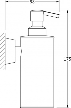 011 Емкость для жидкого мыла (металл) VIZ FBS Vizovice - Вид №1