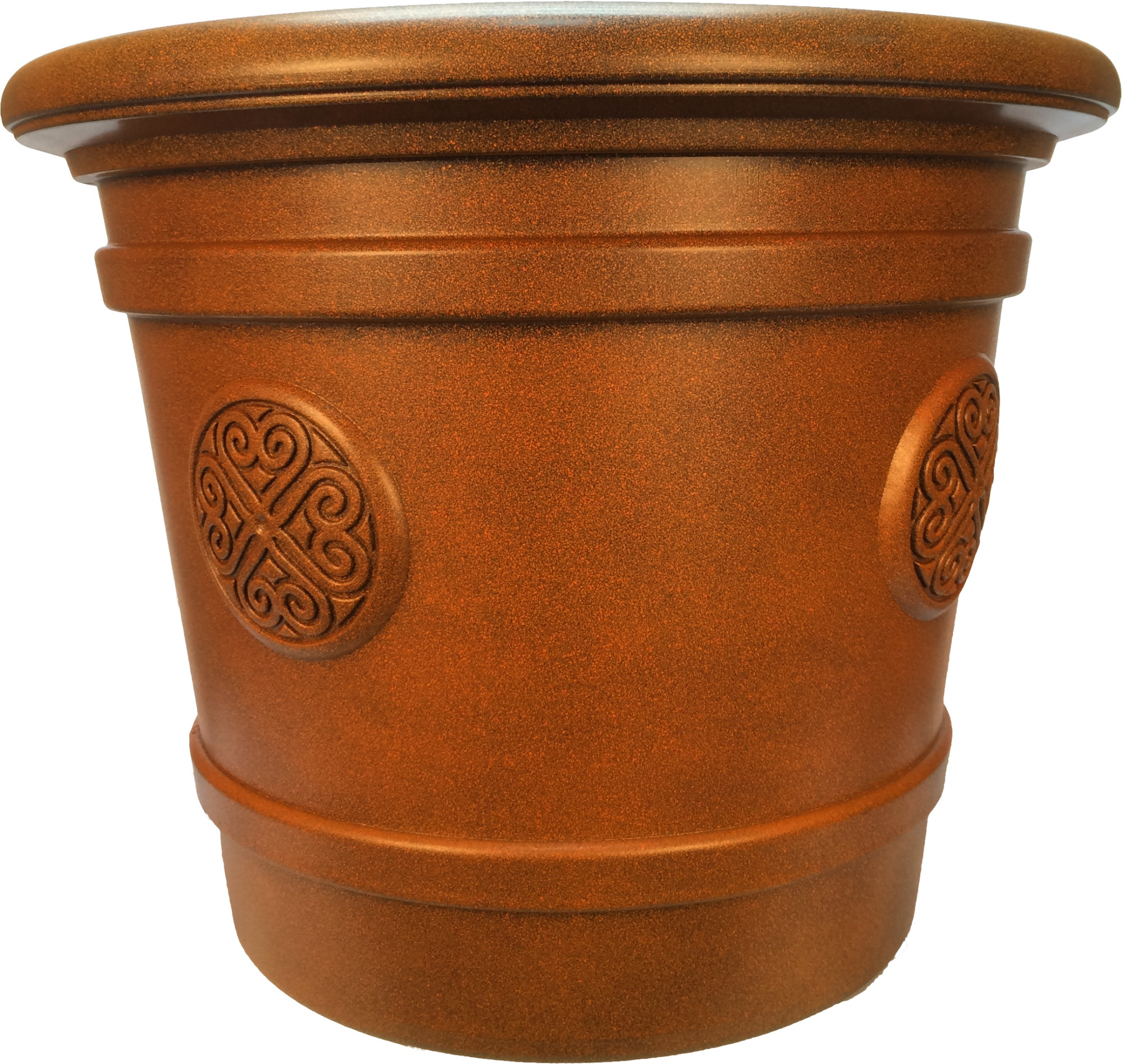 Е 80-6 Горшок-кашпо для цветов Medallion d=61 80 Л. Е80-6 Оранжевый Цветочная коллекция 