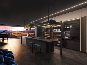 Встроенная кухня с островом