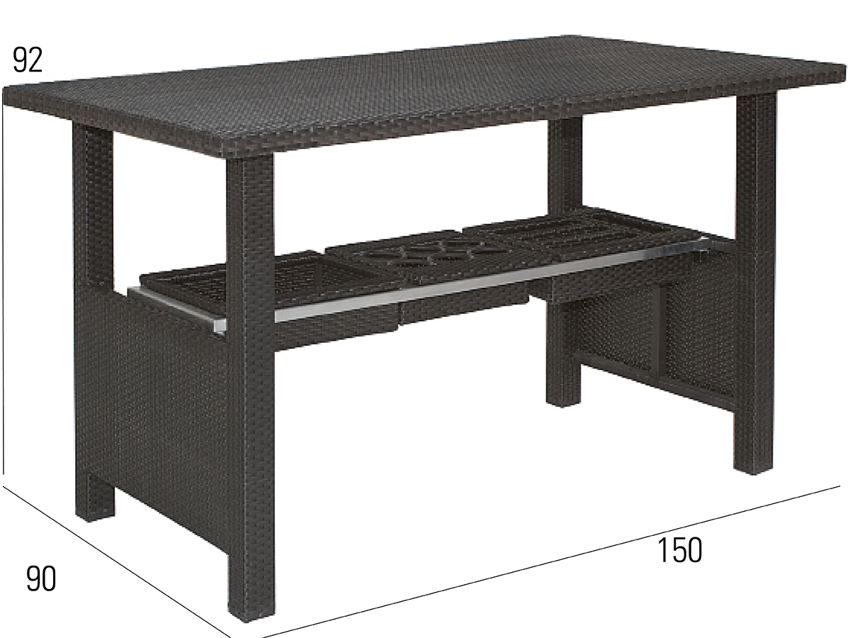 68.00.0154 Бар Bellini Mocca - 90 х 150 Mbm  - Вид №2