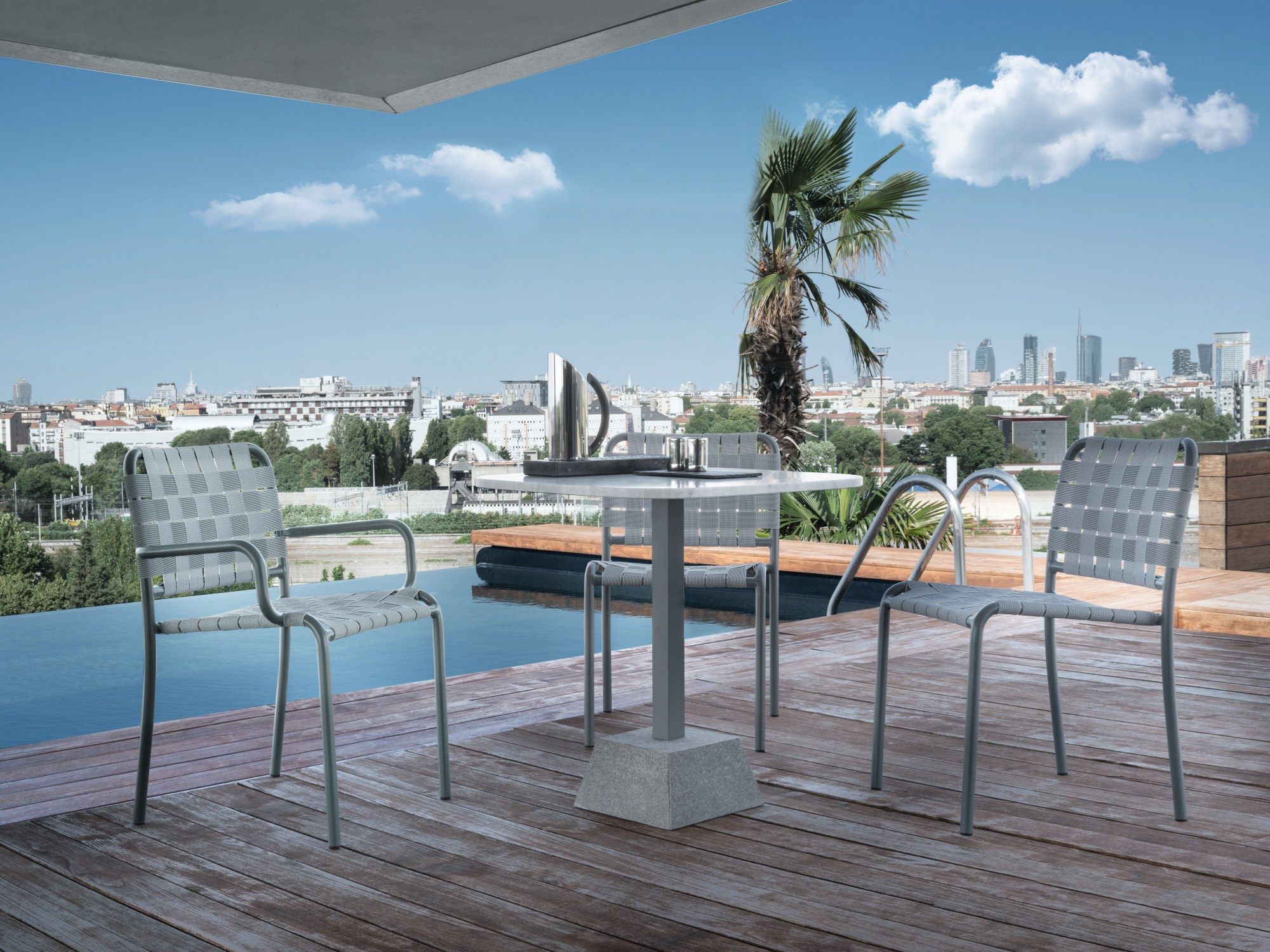 Piasentina каменный квадратный садовый стол Gervasoni Gervasoni Outdoor ARCH-00101316 - Вид №2