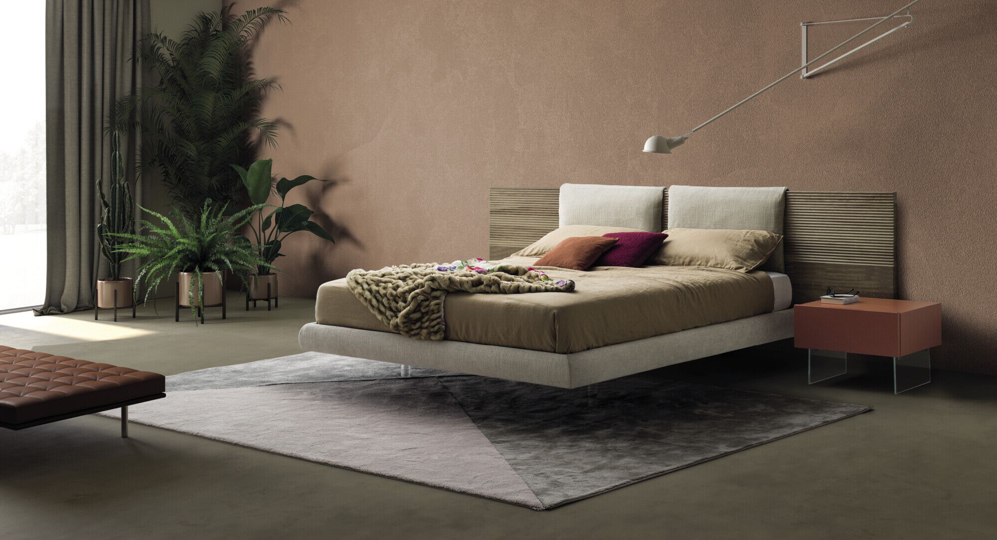 Двуспальная кровать из массива дерева Devina Nais ZEN ARCH-00030643 - Вид №9