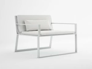 GANDIABLASCO Садовое кресло на санях из термолакированного алюминия с подлокотниками Blau