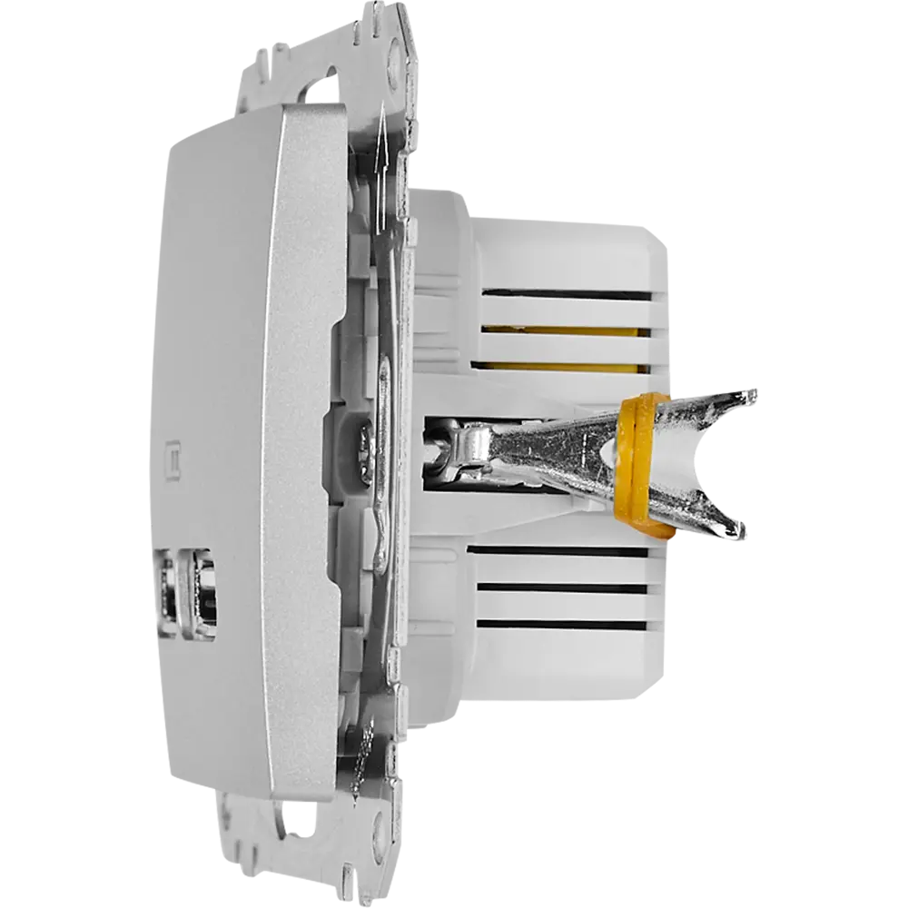 Розетка USB встраиваемая Systeme Electric Sedna, цвет алюминий 82677562 STLM-2094467 - Вид №4