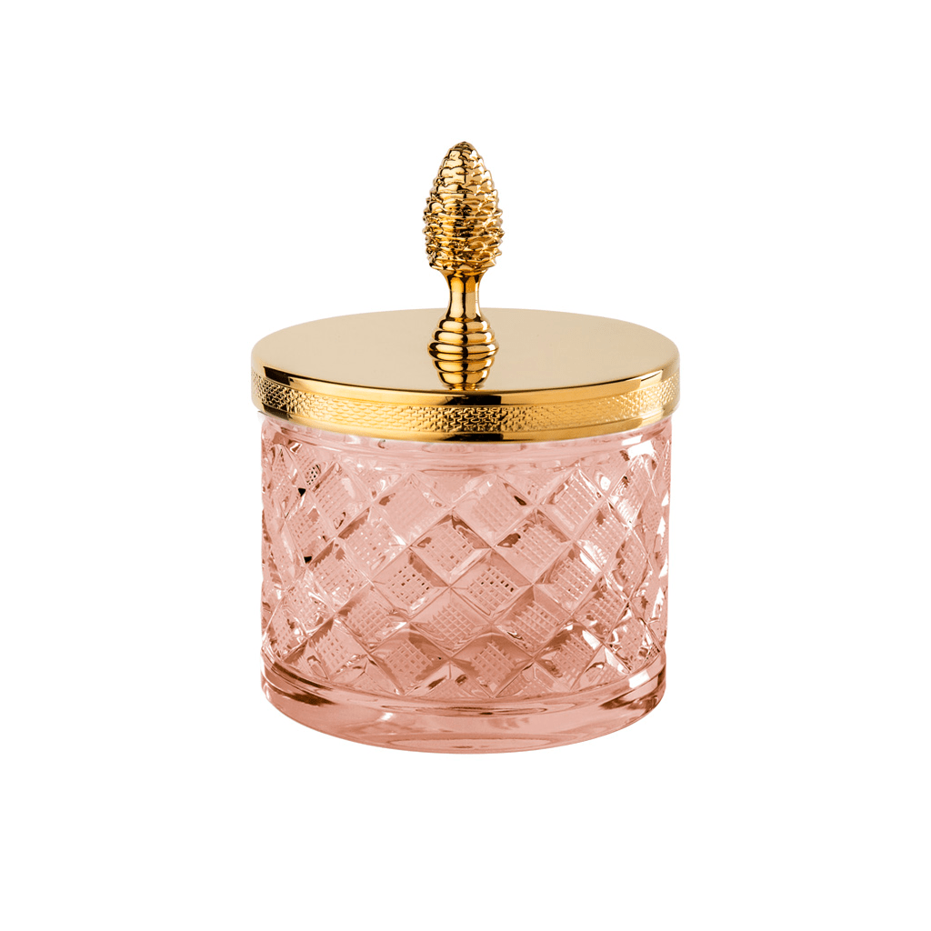 FS09C-624 FS09C-624 Большая банка с Q-наконечником, ручка из сосны ЛОСАН РАЗМЕР КРИСТАЛЛ Cristal & Bronze CRISTAL TAILLE “LOSANGE” CISELÉ  - Вид №2