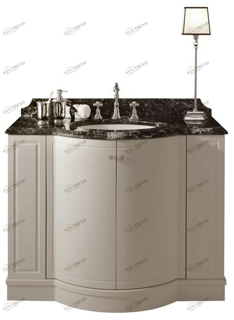 Gentry Home Тумба под умывальник из лакированной древесины одинарная Boston sun-id-1484323