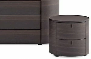 Poliform Прикроватная тумбочка из шпонированной древесины с ящиками Onda