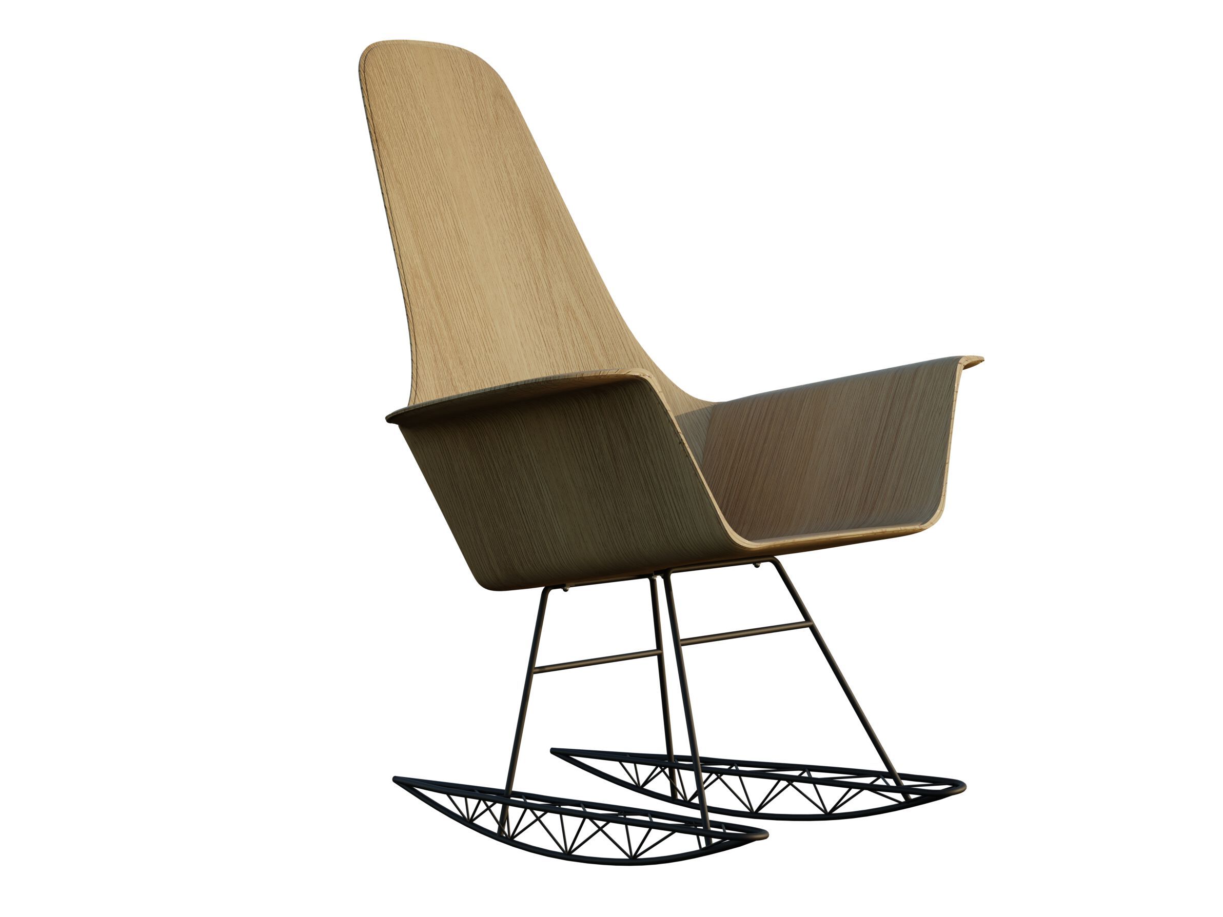 Оливковое кресло-качалка Pipedesign Мартина ARCH-00114242 - Вид №1