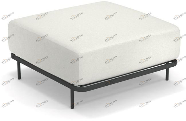 emu Квадратный тканевый садовый пуф Cannolè 1085