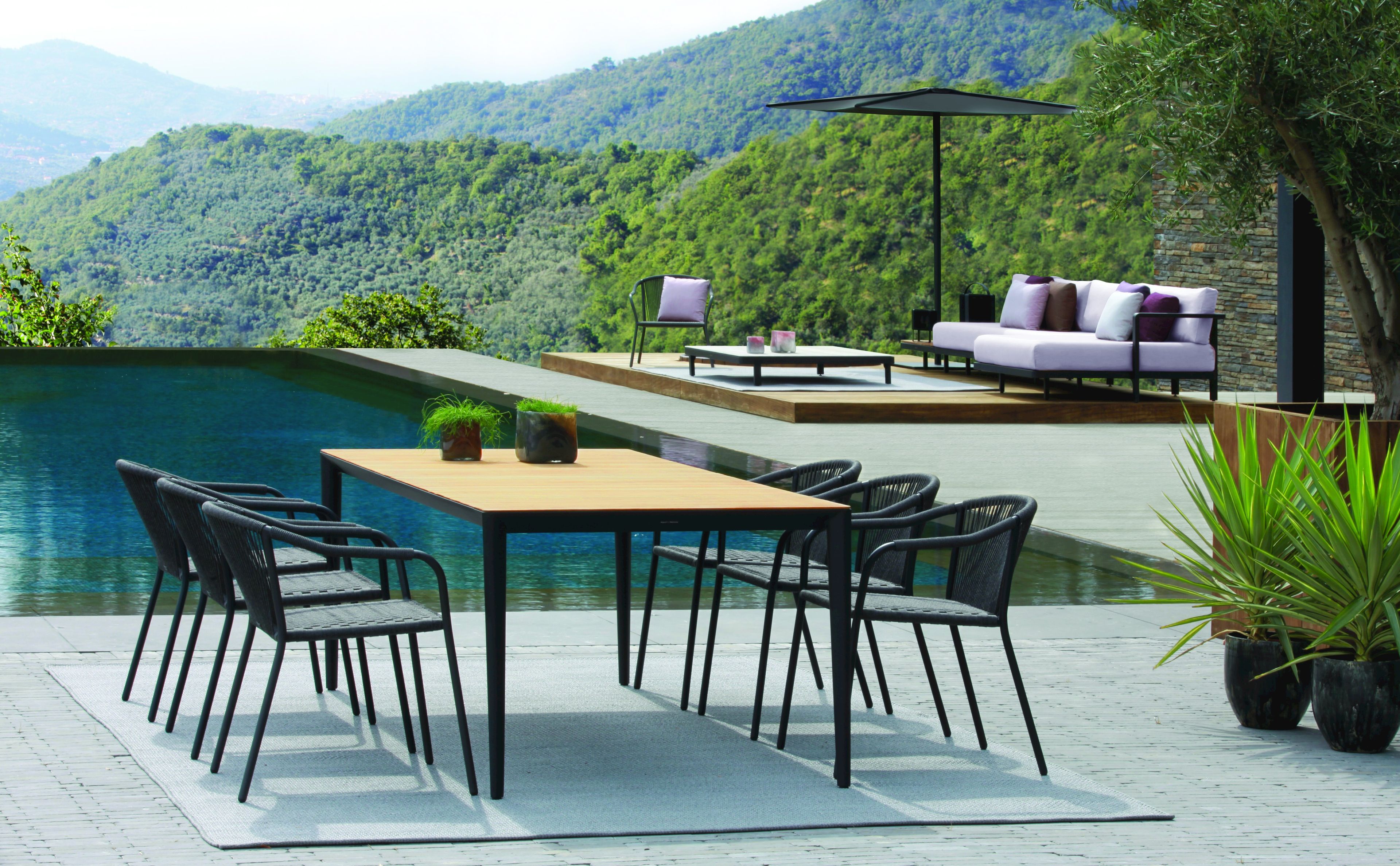 Olefin штабелируемый садовый стул с подлокотниками Royal Botania ARCH-00017590 - Вид №2