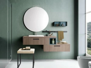 Archeda Настенная тумба под умывальник с ящиками Light