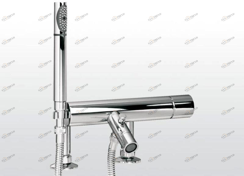 RUBINETTERIE STELLA Смеситель для ванны с ручным душем на 2 отверстия Bamboo sun-id-1463929