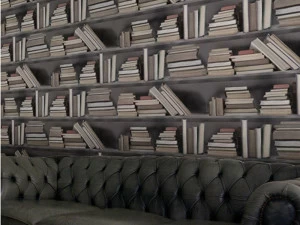 Mineheart Виниловые обои Bookshelf Wal/001