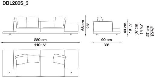 B&B Italia Кожаный диван Dock sun-id-1441060 - Вид №173
