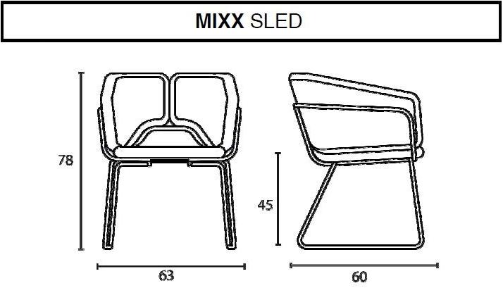 Inday Мягкое кресло-санки с подлокотниками Mixx sun-id-1370564 - Вид №7