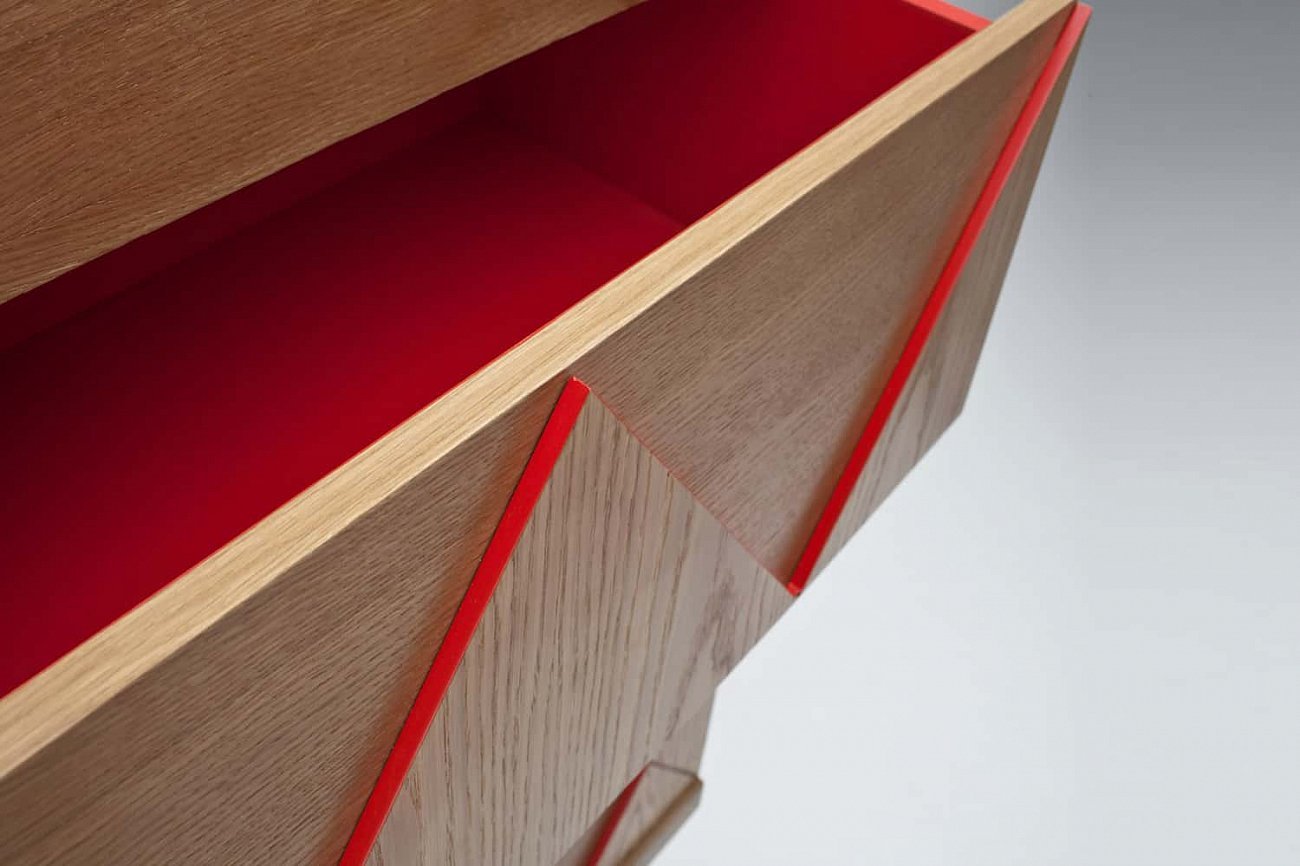 Комод с ножками и 6 ящиками дуб Big Woo WOODI  00-3965939 Бежевый;дуб сонома  - Вид №7