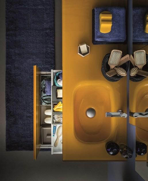 Birex Лаковая тумба под умывальник с ящиками Memento sun-id-1347858 - Вид №1