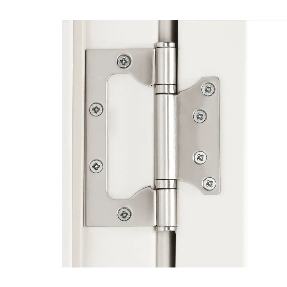 Дверь межкомнатная со стеклом Паудер 90x200 см Hardflex цвет белый с замком и петлями 89461597 STLM-2033364 KREAFORTA  - Вид №5