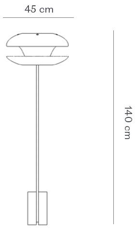 NORR11 Торшер из железа и абажур из опалового стекла Yo-yo 1153_6172 - Вид №3
