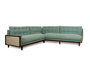 Угловой диван из ткани