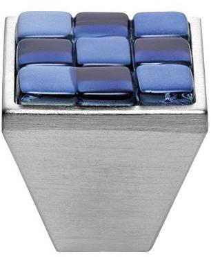 LINEA CALI' Ручка со стеклянной вставкой из замака Brera chess 207pb0024/30 - 30 - Вид №1