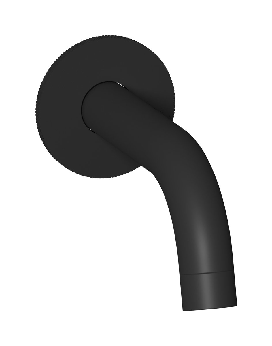 Настенный излив. WE ARE IB id320np_23 Matt Black Industria