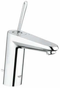 Смеситель для раковины GROHE Eurodisc Joy с донным клапаном, средний излив, белая луна (23427LS0)