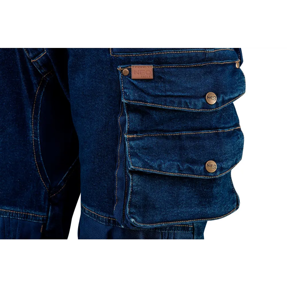 Брюки рабочие с усилением колена Neo Tools Denim синие размер XL рост 184-187 STLM-2104112 - Вид №4