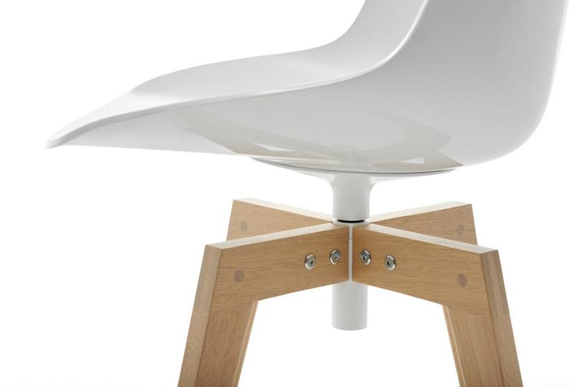 MDF Italia Вращающийся садовый стул на жердочке из поликарбоната Flow sun-id-1416593 - Вид №4