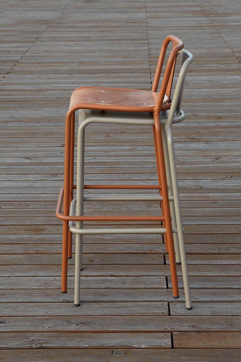 Adico Металлический стул для ресторана с подставкой для ног sun-id-1384926 - Вид №4