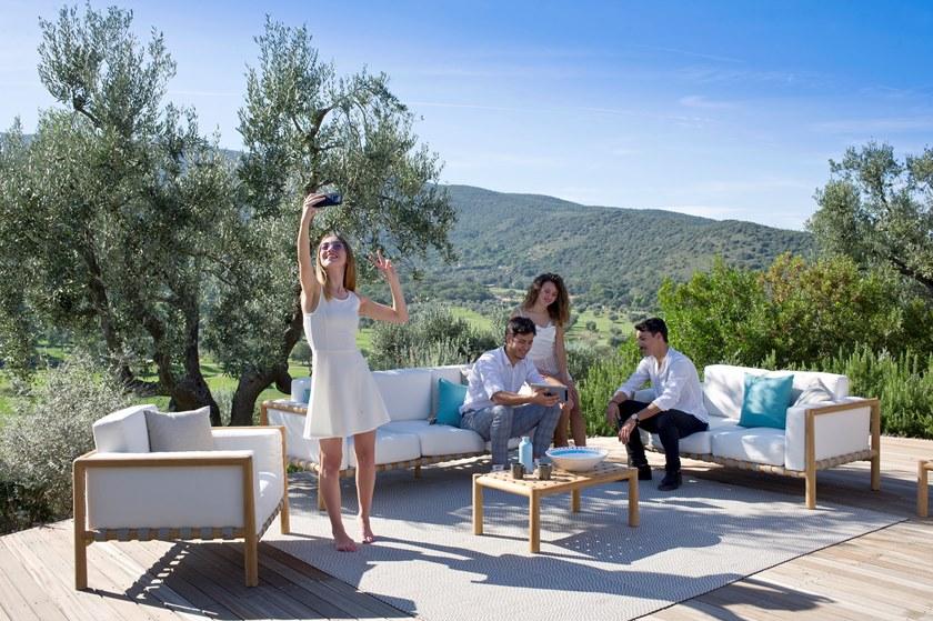 Unopiù Садовый диван 3 мест со съемным чехлом из ткани Pevero Pevdi2p - Вид №6