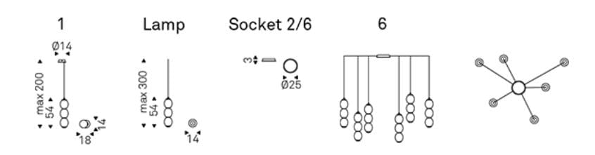 Подвесной светильник из дутого стекла Cattelan italia ZANZIBALL ARCH-00144513 - Вид №2