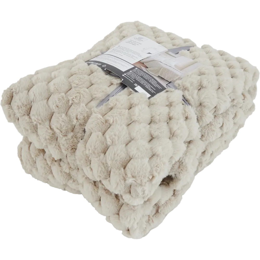 Santreyd Honeycomb: меховой плед кремового цвета 200x220 см 84720860 STLM-0053984 - Вид №2
